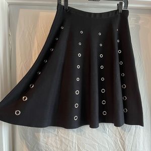 Black Sweater Skirt Bottom Flare